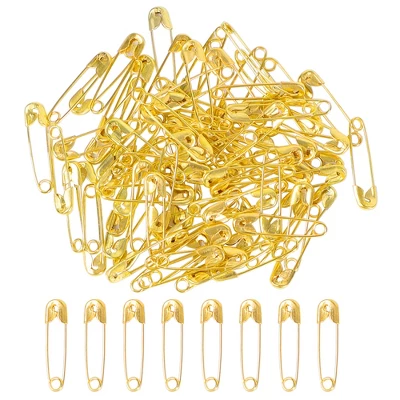 Unique Bargains Clothes Trimming Metal Safety Pins With A Plastic Bag Gold Tone 90 Pcs - Image 5