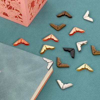 Unique Bargains Metal Retro Decorative Scrapbook Photo Book Protecting Corners 50 Pcs - Image 4