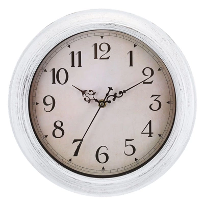 Unique Bargains Decorative Silent Non-Ticking Retro Country Wall Clock 12 Inch - Image 8