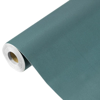 Unique Bargains Wallpaper, Peel And Stick Wallpaper Contact Paper Solid Color Vinyl Self-Adhesive Wall Paper Decorative Dark Green 590" X 23.6" - Image 6