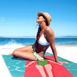 Unique Bargains Absorbent Quick Drying Thick Portable Beach Towel 28" X 56"