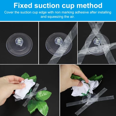 Unique Bargains Wedding Artificial Car Flowers White 1 Pc - Image 3