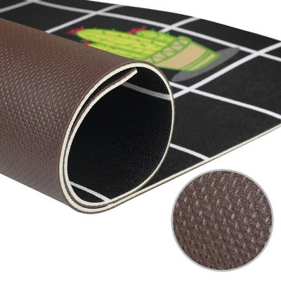 Unique Bargains Summer Farmhouse Decorations Cactus Pattern Kitchen Rugs Set Of 1 - Image 2