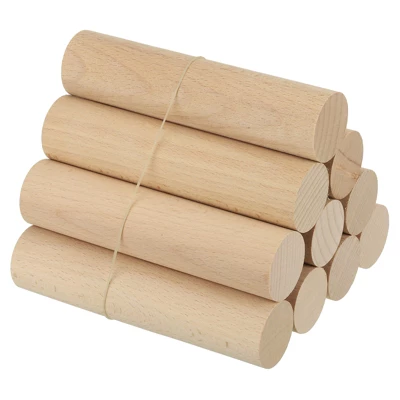Unique Bargains Unfinished Round DIY Crafts Home Decor Wood Sticks 10 Pcs - Image 10
