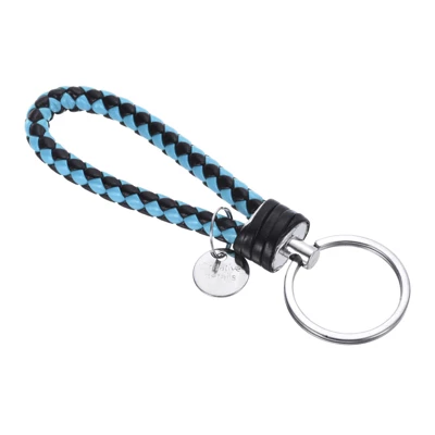 Unique Bargains Braided PU Leather Wallet Keychain With Stainless Steel Key Ring - Image 13