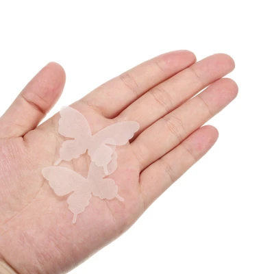 Unique Bargains Crafts DIY Wedding Organza Butterfly Ornament Appliques 20 Pcs - Image 3