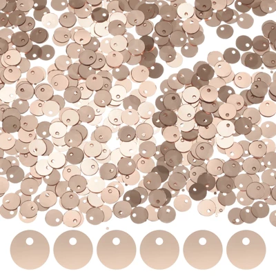 Unique Bargains Sewing Craft DIY Plastic Sequin Embellishments Dark Gold 2000 Pcs - Image 8