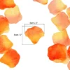 Unique Bargains Decoration Wedding Party Silk Artificial Flower Petals Orange 3000 Pcs