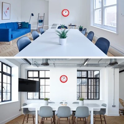 Unique Bargains Battery Operated Decorative Silent Non-Ticking Quartz Wall Clock 9" - Image 5