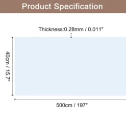 Unique Bargains Wallpaper, Peel And Stick Wallpaper Contact Paper Solid Color Vinyl Self-Adhesive Wall Paper Decorative Pale Blue 197"x15.7"