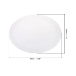 Unique Bargains Wood Frame Oval Painting Canvas Panels 2 Pcs White