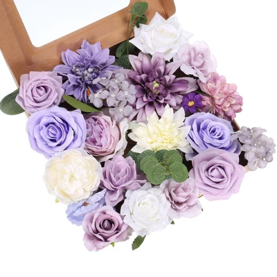 Unique Bargains Silk Mix Artificial Flower Combo Set With Stem - Image 9