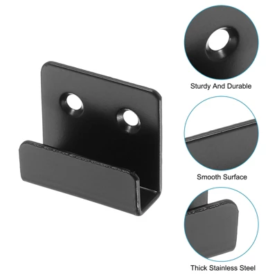 Unique Bargains Stainless Steel Mirrors Picture Display Wall Mounting Support Brackets 10 Pcs - Image 2