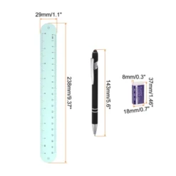 Unique Bargains Waterproof Reusable Silicone Memo Wrist Band With Pen And Eraser 1 Set