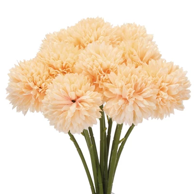 Unique Bargains Silk Chrysanthemum Faux Artificial Flower For DIY Craft Wedding Decoration 10 Pcs - Image 6