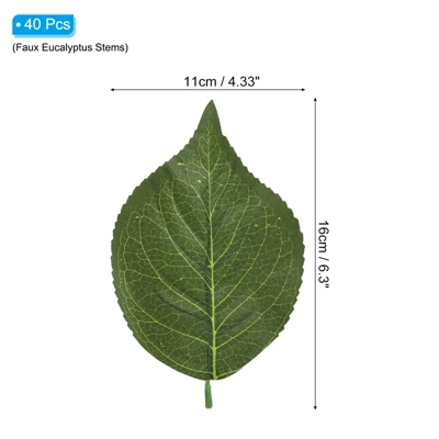 Unique Bargains Artificial Greenery Decoration Silk Cloth Realistic Look Artificial Flowers 40 Pcs