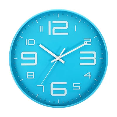 Unique Bargains Decorative Silent Non-Ticking Sweep Movement 3D Numbers Wall Clock 12 Inch - Image 10