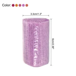 Unique Bargains Blankets And Cushions Making Colorful Latch Hook Yarn Pink Yellow Purple Tone 2.36" 12 Rolls