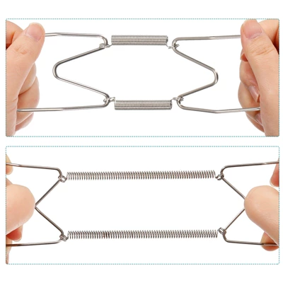 Unique Bargains Stainless Steel Decorative Towels Keys Clothes Plate Hanger - Image 3