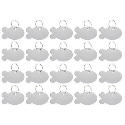 Unique Bargains Aluminum Stamping Blank Tags For Necklace Bracelet Making 20 Pcs - Image 6