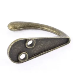 Unique Bargains Home Bedroom Clothes Coat Vintage Style Wall Mounted Hook Bronze Tone 3 Pcs