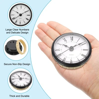 Unique Bargains Quartz Movement Silent Miniature Decorative Clock Insert - Image 2