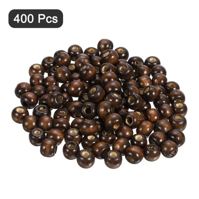 Unique Bargains Natural Maple Wood Round Loose Beads For Jewelry Making 400 Pcs - Image 2