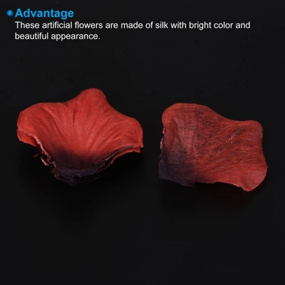 Unique Bargains Romantic Night Wedding Party Event Decoration Silk Artificial Rose Petals 1200 Pcs - Image 3