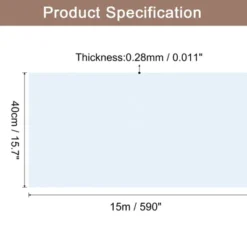 Unique Bargains Wallpaper, Peel And Stick Wallpaper Contact Paper Solid Color Vinyl Self-Adhesive Wall Paper Decorative Pale Blue 590" X 15.7"