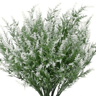 Unique Bargains Decor Lavender Artificial Flowers 12.6" 8 Pcs - Image 9