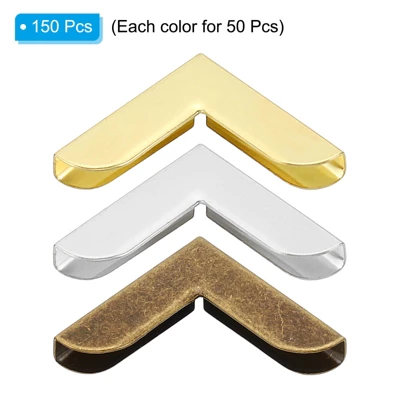 Unique Bargains Anti-corrosion Scrapbook Photo Album Mounting Metal Book Corners 0.79" 150 Pcs - Image 2