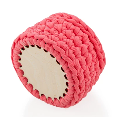 Unique Bargains Unfinished Wood Smooth Pre-Drilled Crochet Basket Base 5.5 Inch 4 Pcs - Image 4