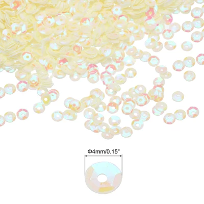 Unique Bargains Smooth Glitter Loose Crafts Sewing Cup Sequins 3000 Pcs