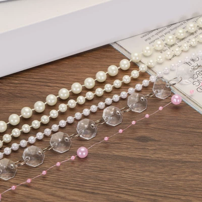 Unique Bargains Faux Decorative Jewelry Craft Pearl Beads Garland 8mm Dia - Image 4