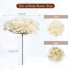 Unique Bargains Wedding Centerpieces Decoration Silk Artificial Hydrangea Flowers