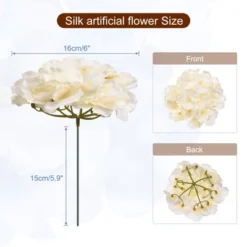 Unique Bargains Wedding Centerpieces Decoration Silk Artificial Hydrangea Flowers