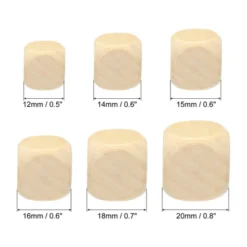 Unique Bargains Unfinished DIY Craft Wooden Blocks With Rounded Corners 200 Pcs