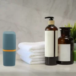 Unique Bargains Toothbrush Case Traveling Toothbrush Holders Case PP 1 Pcs 8.07"x2.95"x2.17"