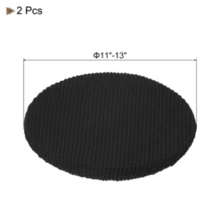 Unique Bargains Polyester Elastic Wear-resistant Wrinkle-resistant Stool Covers 2 Pcs