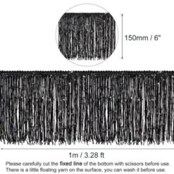 Unique Bargains DIY Sewing Craft Costume Decoration Sparkling Sequin Fringe Trim