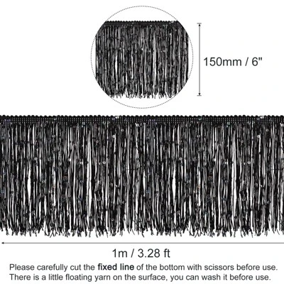 Unique Bargains DIY Sewing Craft Costume Decoration Sparkling Sequin Fringe Trim