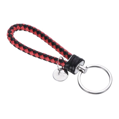 Unique Bargains Braided PU Leather Wallet Keychain With Stainless Steel Key Ring - Image 10