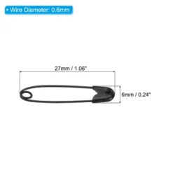 Unique Bargains Metal DIY Blankets Crafts Brooch Making Home Sewing Nickle Plated Safety Pins 100 Pcs