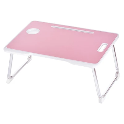 Unique Bargains Portable Laptop Bed Desk With Notebook Stand Cup Holder For Eating Reading Watching Folding Table - Image 4