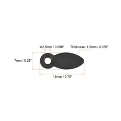 Unique Bargains Frame Turn Button 3/4" Plastic Drop Shape With Screws For Hanging Pictures Photos Drawings And Posters 100 Pcs Black