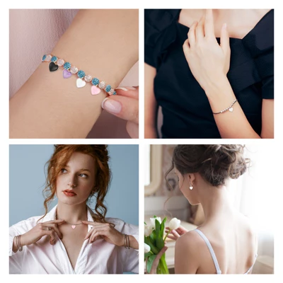 Unique Bargains Gold Plated Rust-proof Making Necklace Keychain Heart Charm 40 Pcs - Image 5