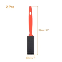 Unique Bargains Wall Treatment Tool Foam Paint Brush With Plastic Handle 2 Pcs