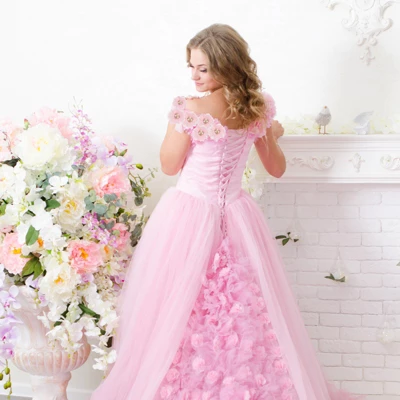 Unique Bargains Rhinestone Pearl Chiffon Flower For DIY Craft Wedding Party 10 Pcs - Image 3