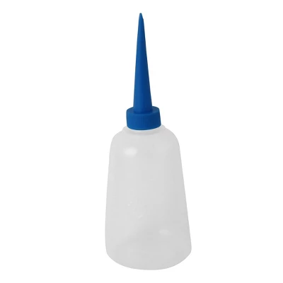 Unique Bargains Home Office Plastic Liquid Glue Applicator Empty Bottle Clear White Blue 250ml - Image 4