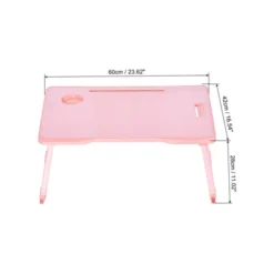 Unique Bargains Laptop Bed Desk Foldable Breakfast Tray Portable Lap Desk With Tablet Slot Cup Holder For Bed Couch Sofa Floor